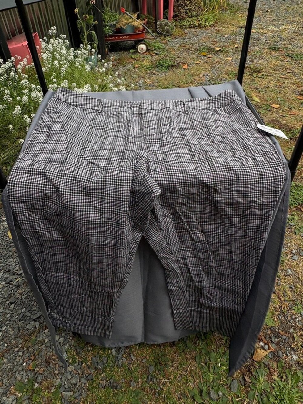 Black & White, Gingham, Stretch Waistband, Ankle Length Pants – Size 16